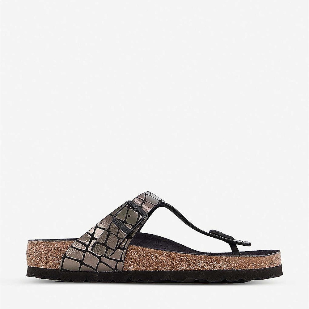 Birkenstock Papillio Gizeh metallic Stone sandle